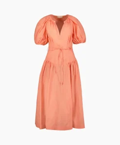 Ulla Johnson Midi Jurk Carina Pink