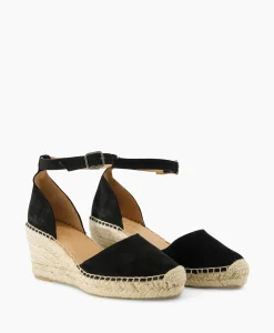 Via Vai Espadrille Flora Braid Zwart