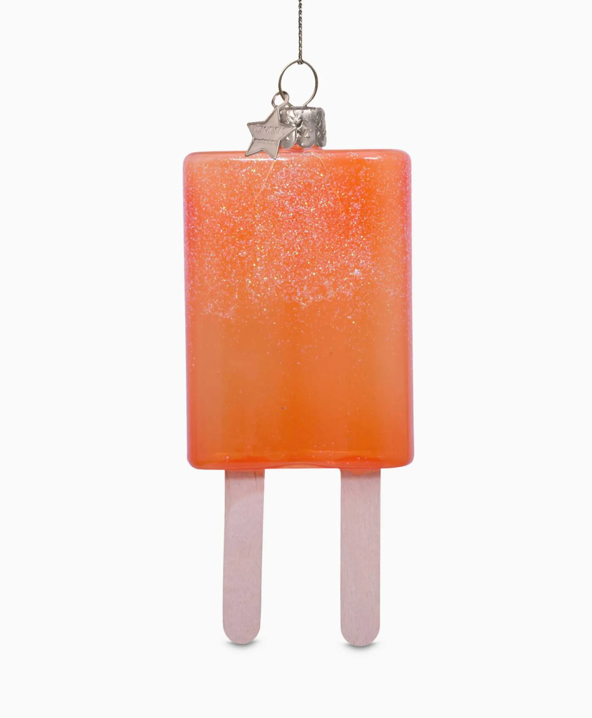 Vondels Vondels Kerstbal Ijsje Oranje