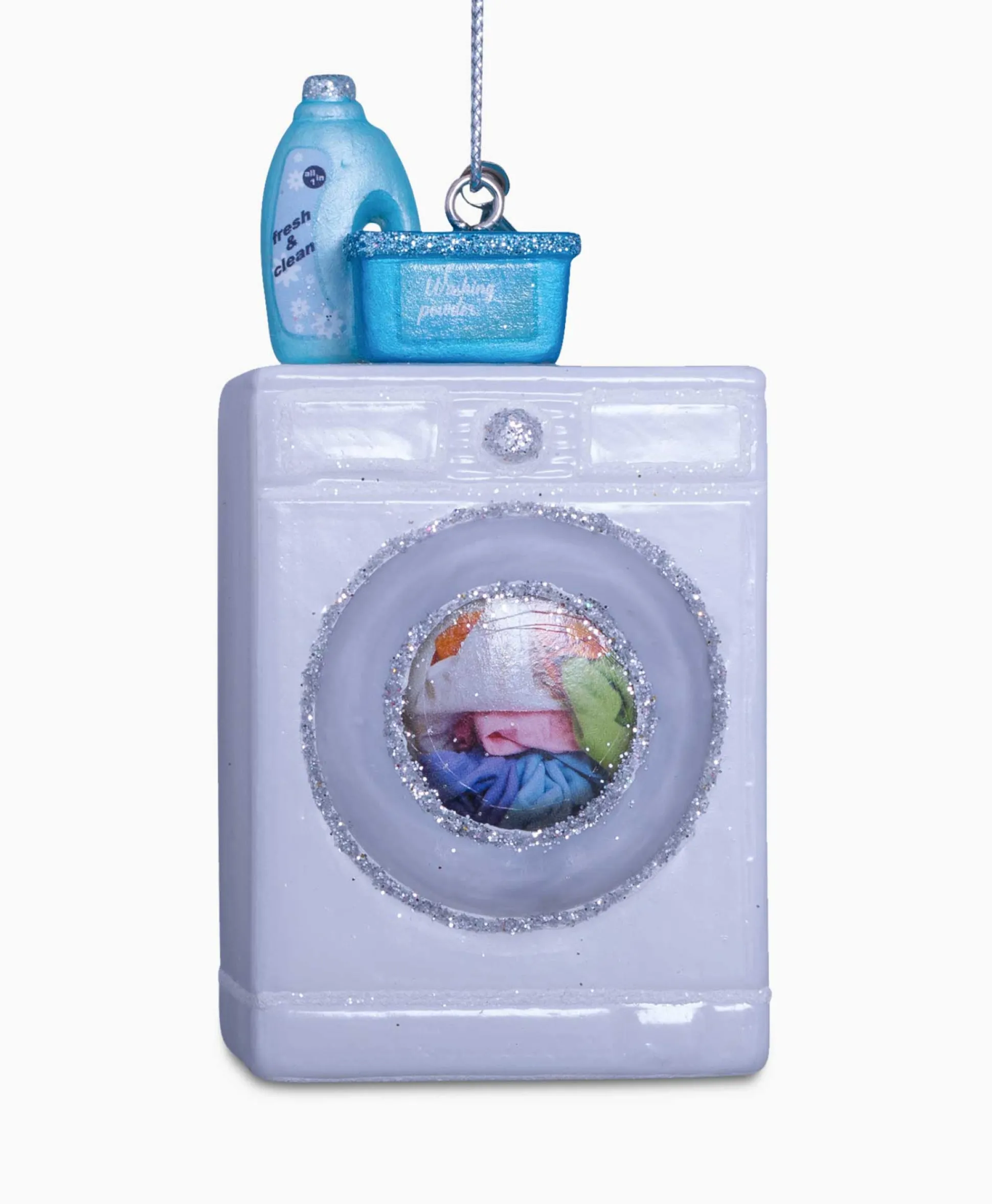 Vondels Vondels Kerstbal Wasmachine Wit