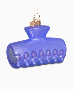 Vondels Vondels Kerstbal Haarklem Paars