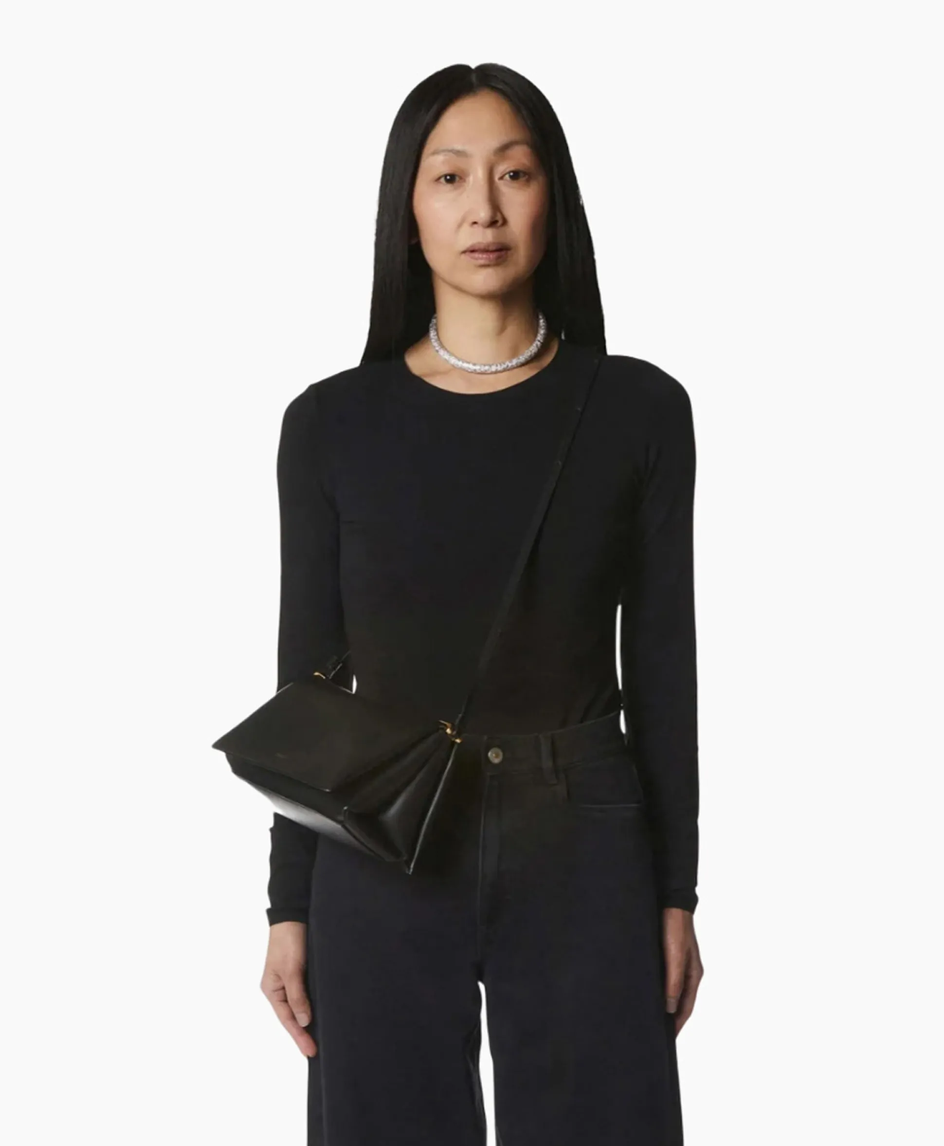 Wandler Schouder / Hand Tas Uma Baguette Zwart
