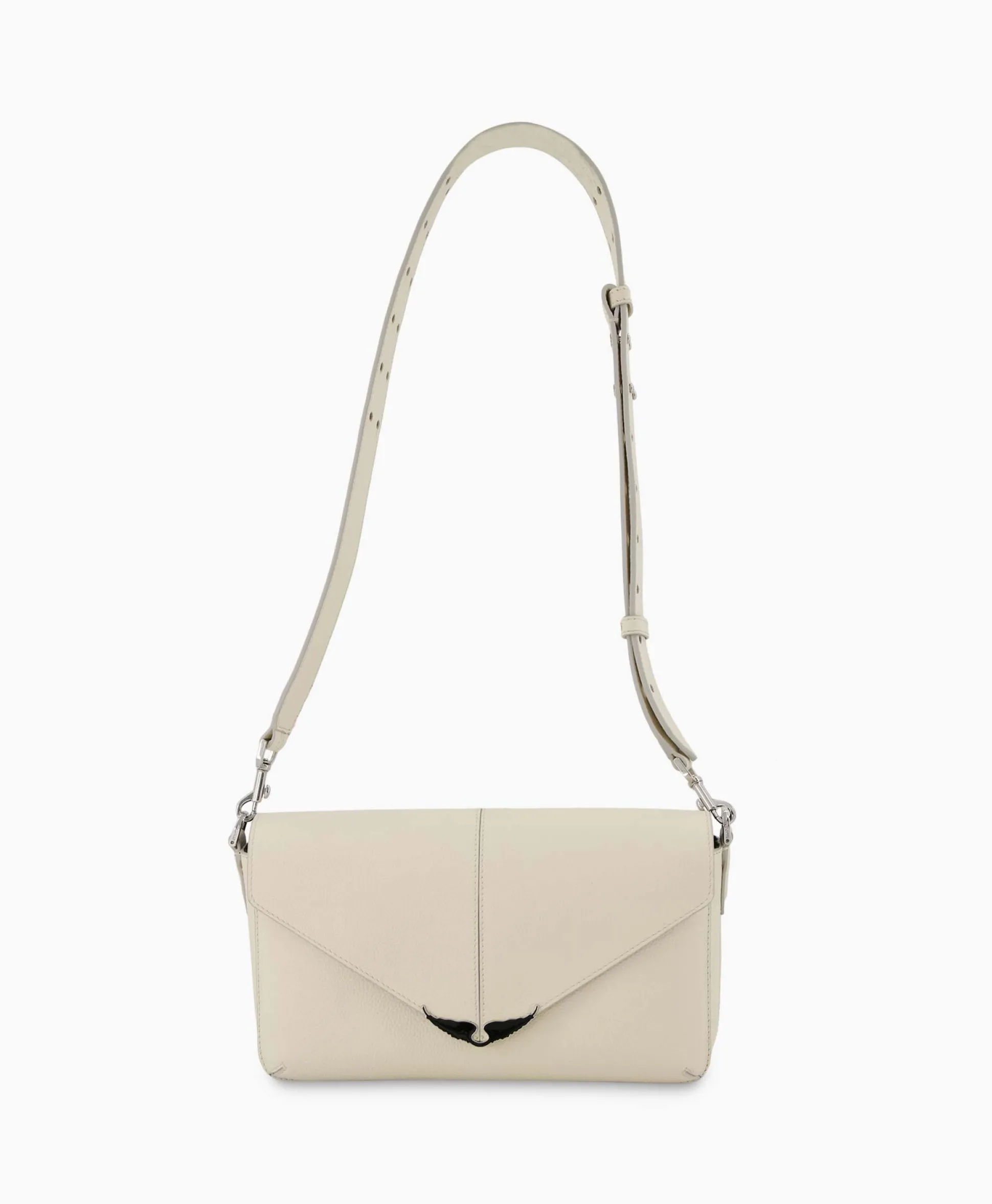 Zadig & Voltaire Crossbody Tas Borderline Daily Grained Leath Ecru