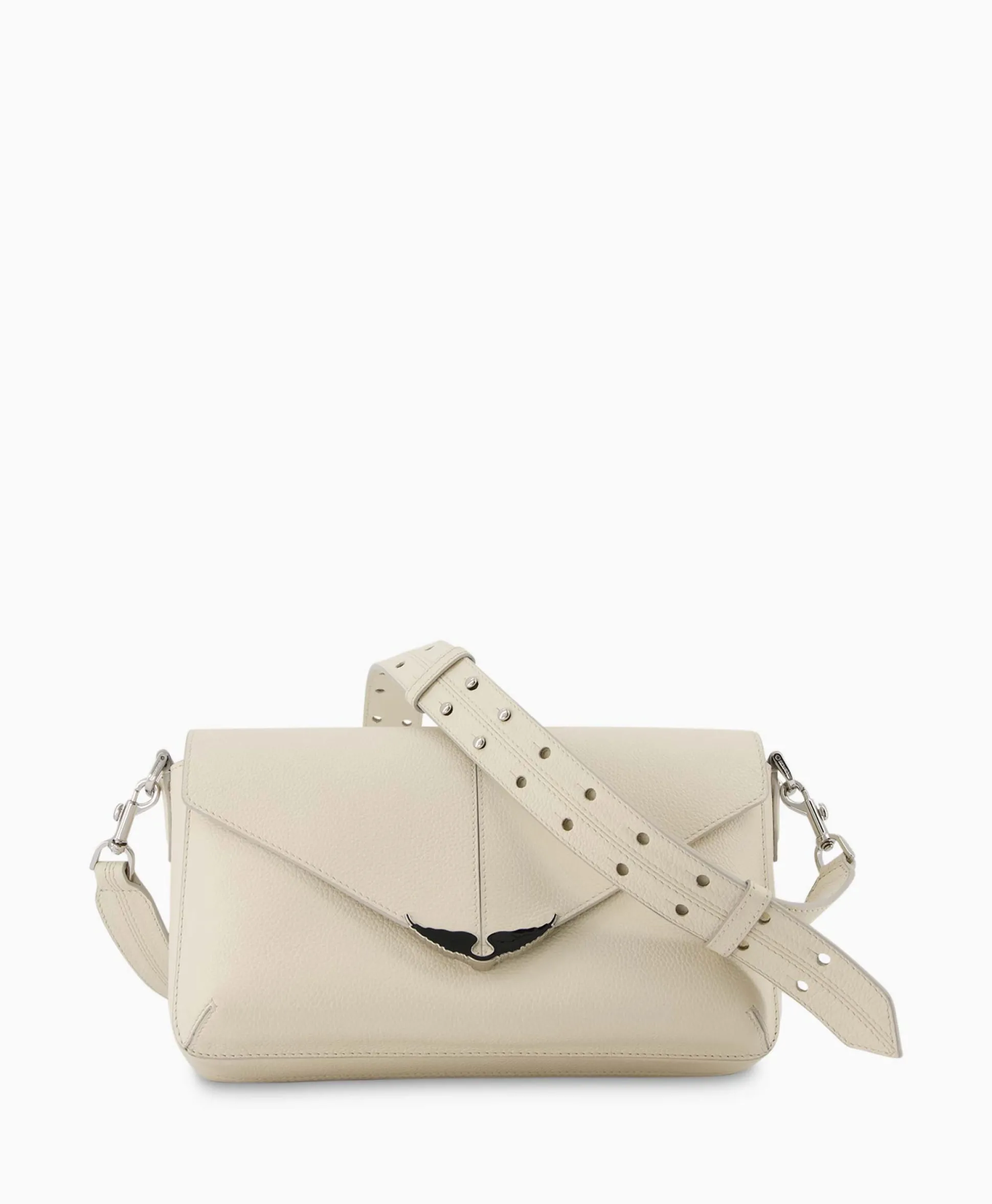 Zadig & Voltaire Crossbody Tas Borderline Daily Grained Leath Ecru