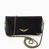 Zadig & Voltaire Crossbody Tas Rock Grained Leather Zwart