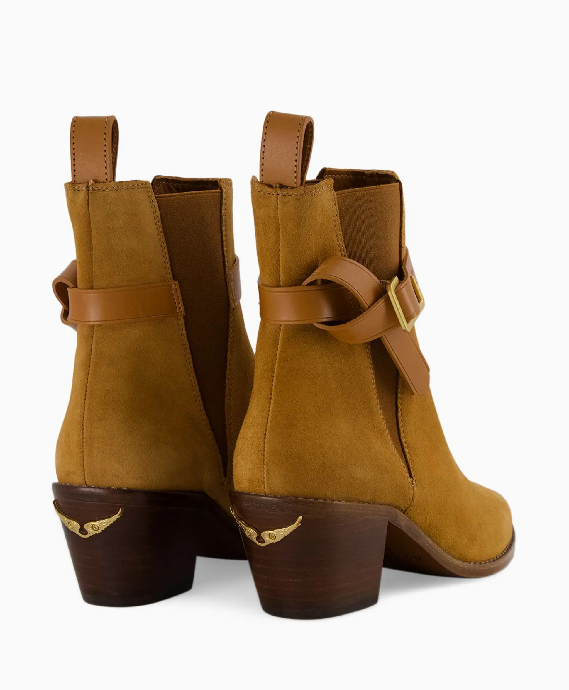 Zadig & Voltaire Enkellaars Tyler Cecilia Suede Bruin