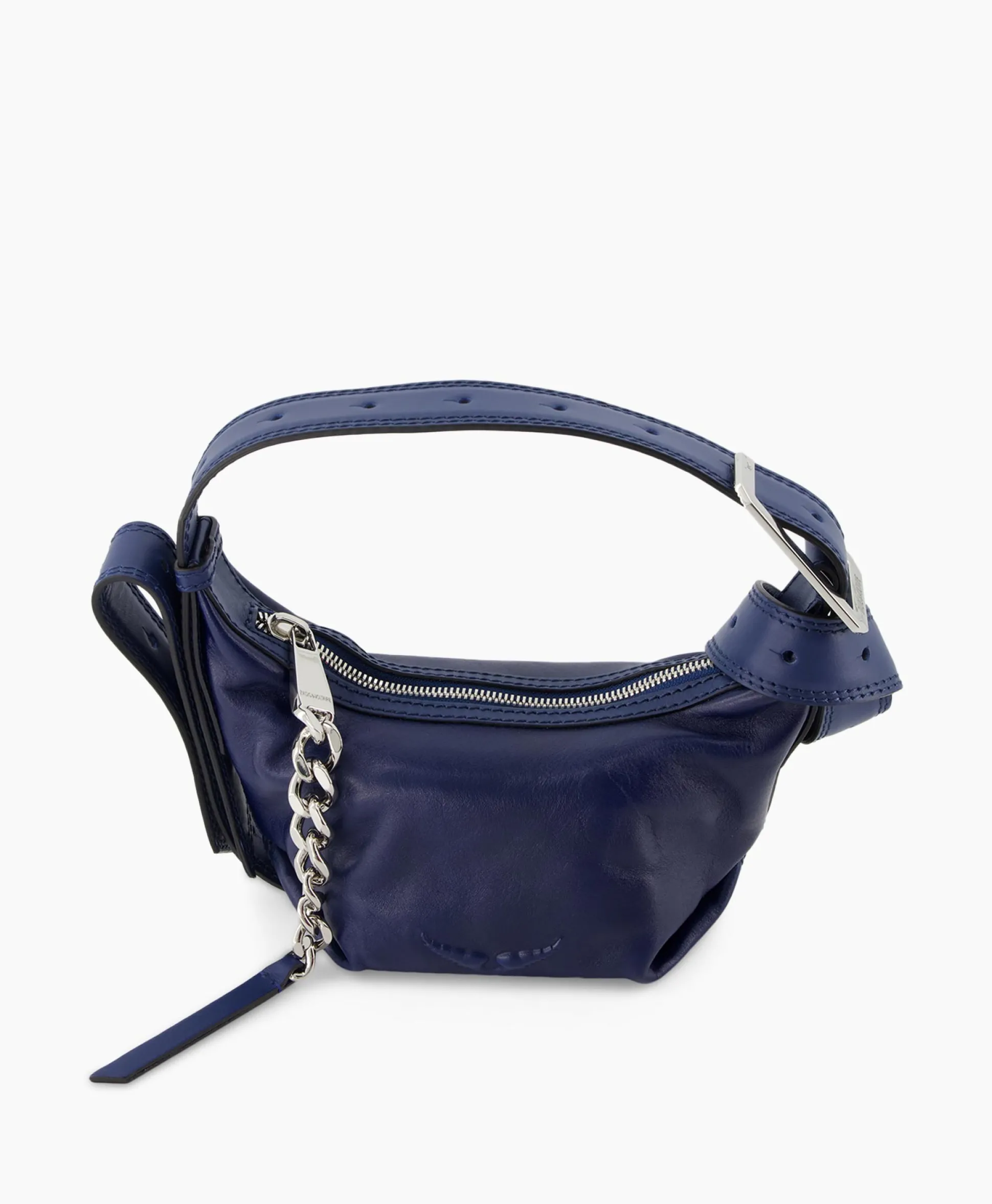 Zadig & Voltaire Schouder / Hand Tas Le Cecilia Xs Leather With Veg Donker Blauw