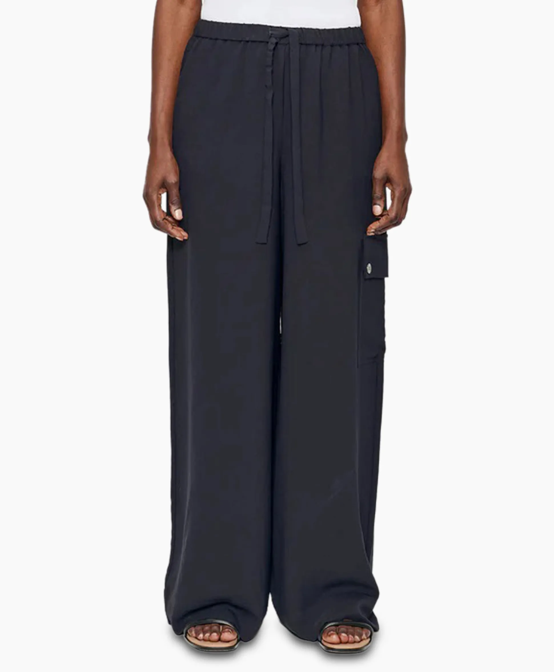 Zenggi Cargobroek Relaxed Donker Blauw