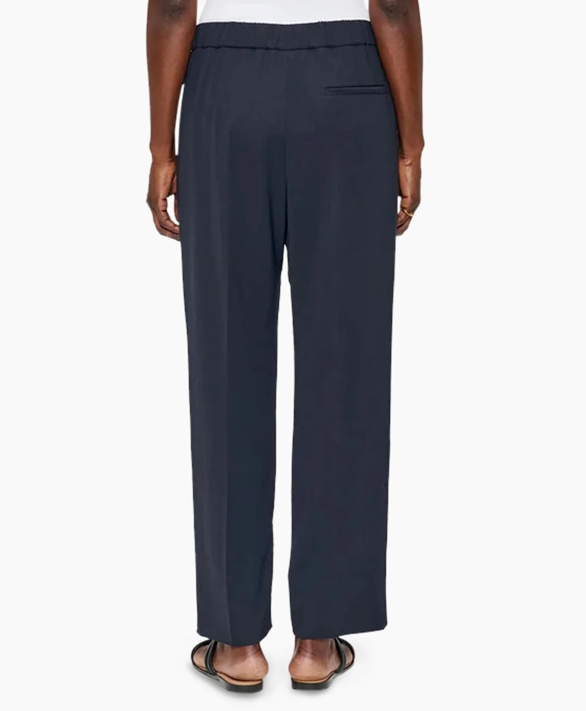 Zenggi Chino Japanese Crepe Relaxed Donker Blauw