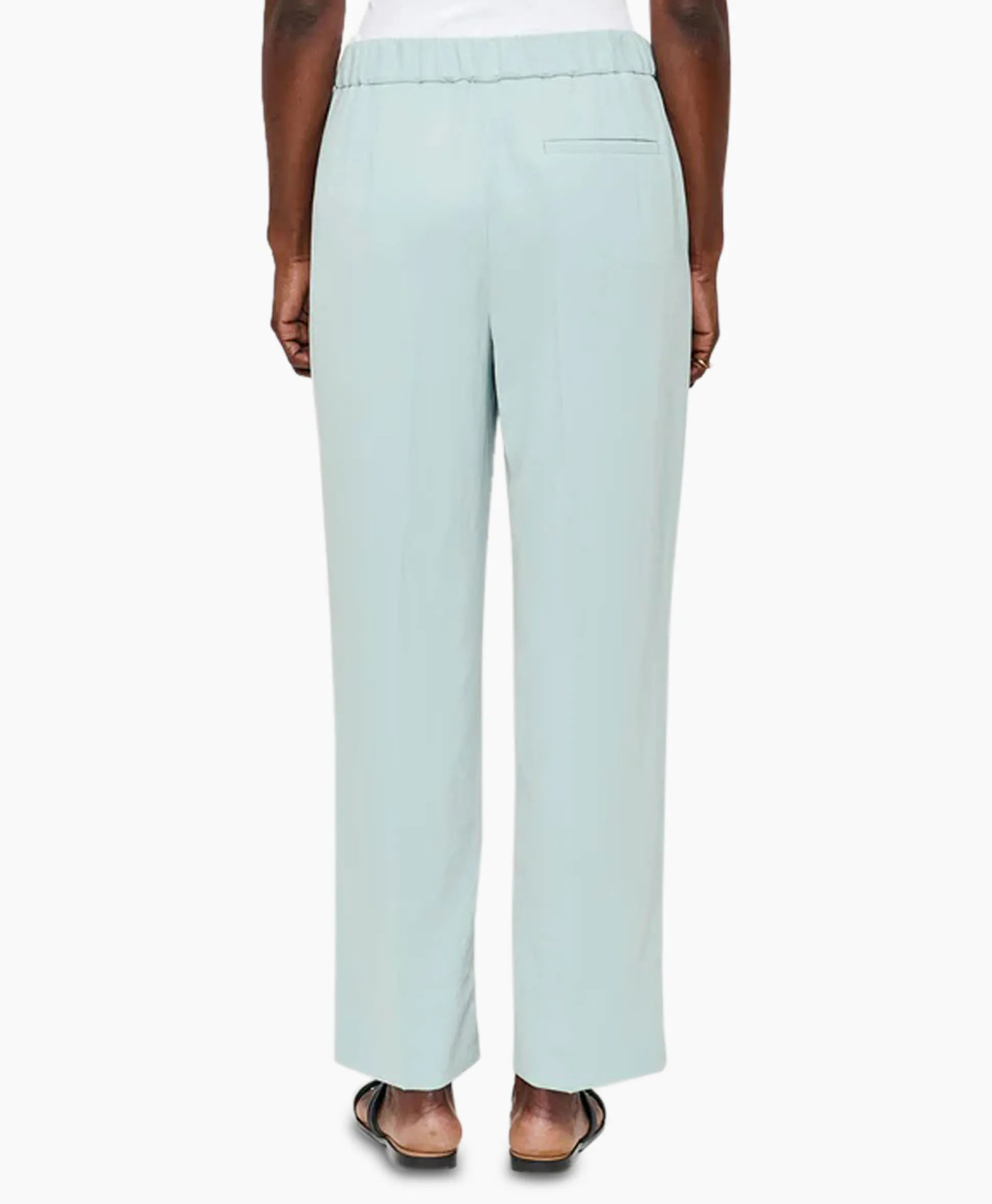Zenggi Chino Japanese Crepe Relaxed Licht Groen