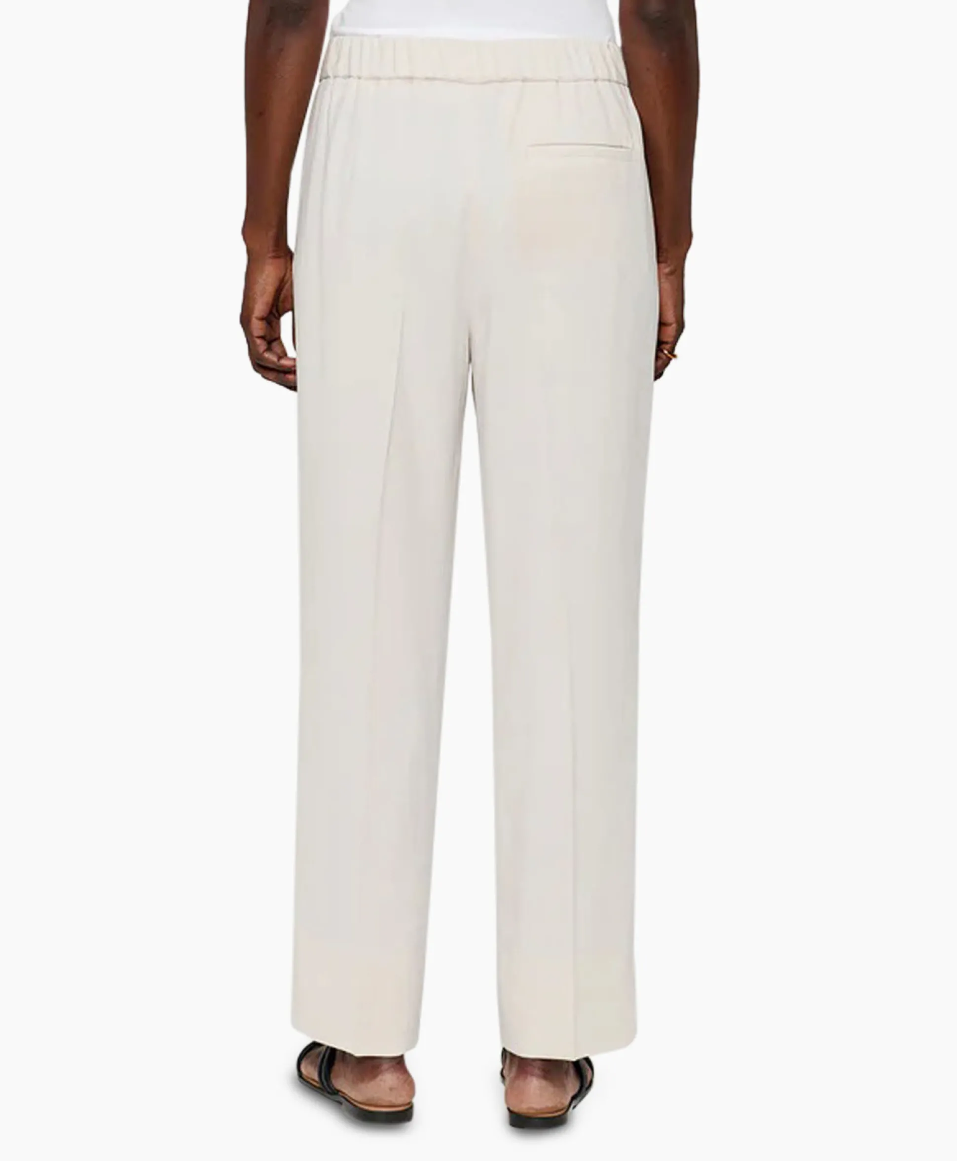 Zenggi Chino Japanese Crepe Relaxed Off White