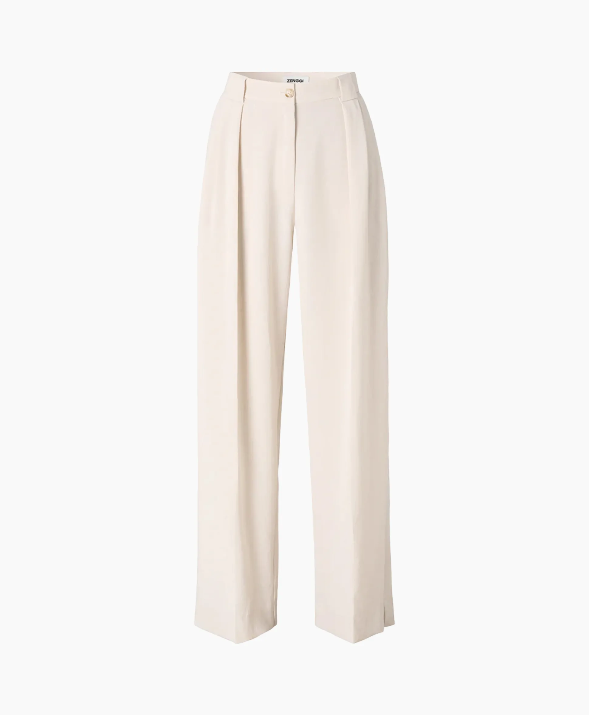 Zenggi Pantalon Wide Pleated Off White