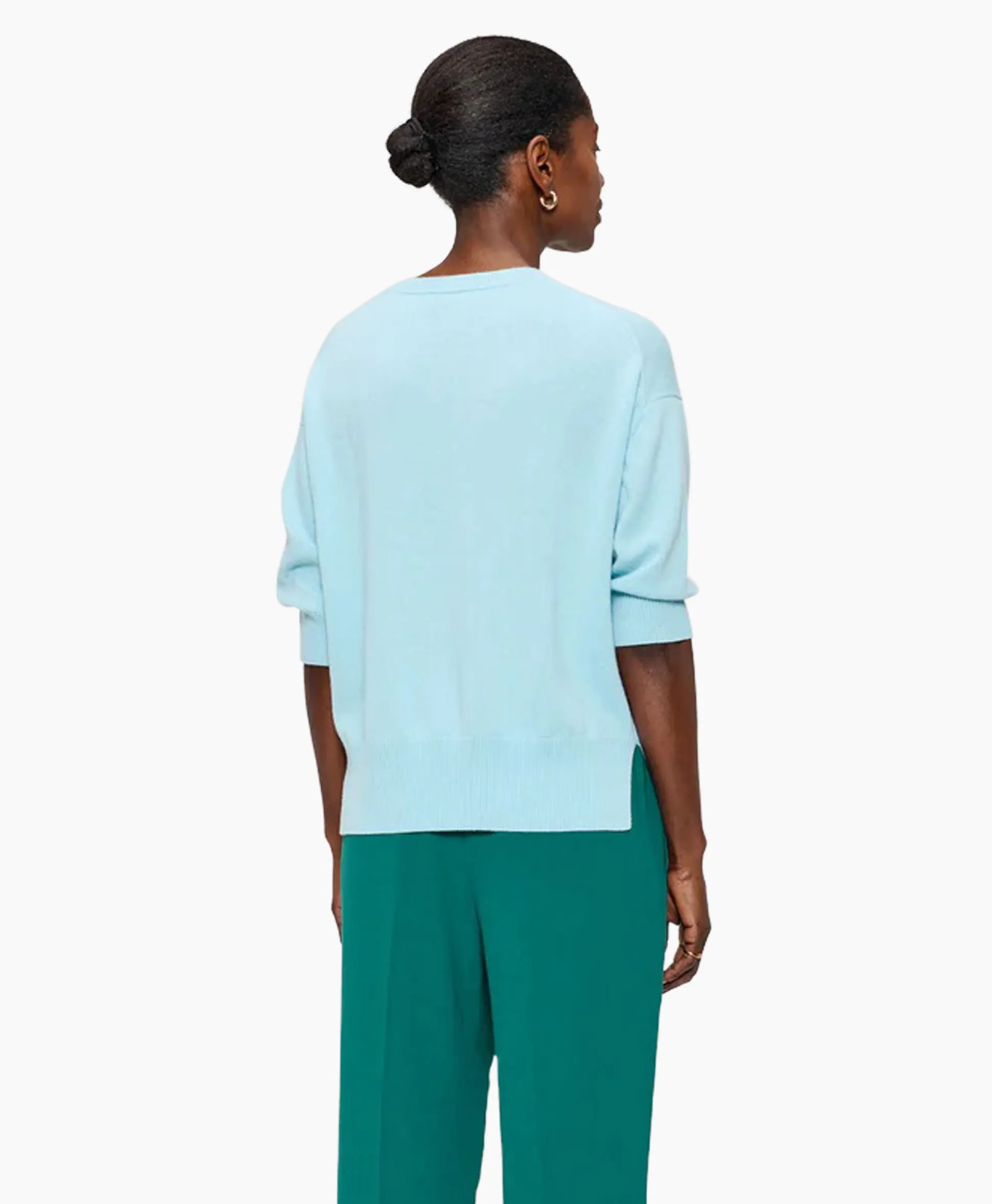 Zenggi Top Relaxed Short Sleeve Aqua